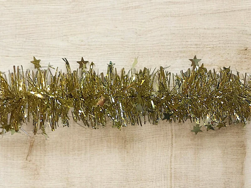 Weihnachtsdekoration Dyoun, Weihnachtsdekor, Weihnachtsornament, Festliche Dekoration, Made in Italy, 1000x8 h8 cm, Gold