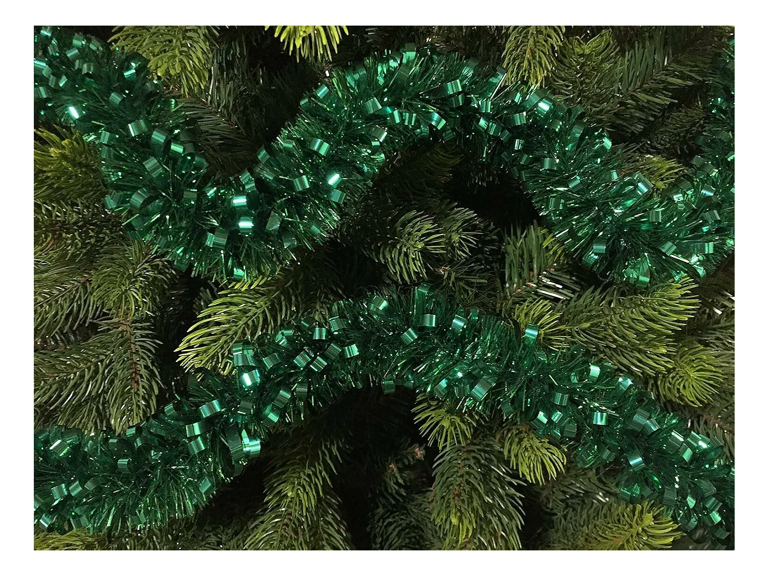 Décoration de Noël Dthoma, Ornement de Noël, Ornement de fête, Décoration festive, Made in Italy, 1000x8 h8 cm, Vert