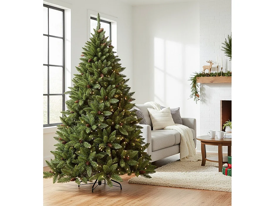 Ã€rbol de Navidad 150 cm Lapland, Pino artificial, Ãrbol de efectos reales, Ãrbol de Navidad, 89x89 h150 cm, Verde