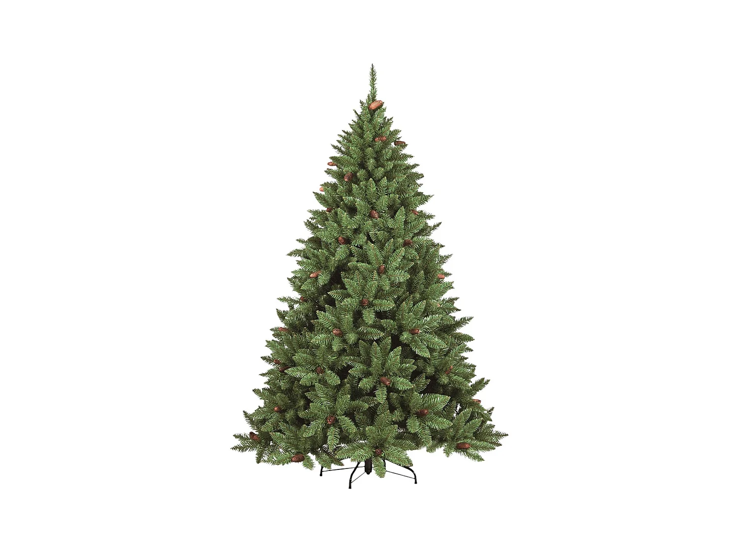 Sapin de Noël 150 cm Lapland, Pin artificiel, Arbre à effet réel, Sapin de Noël, 89x89 h150 cm, Vert