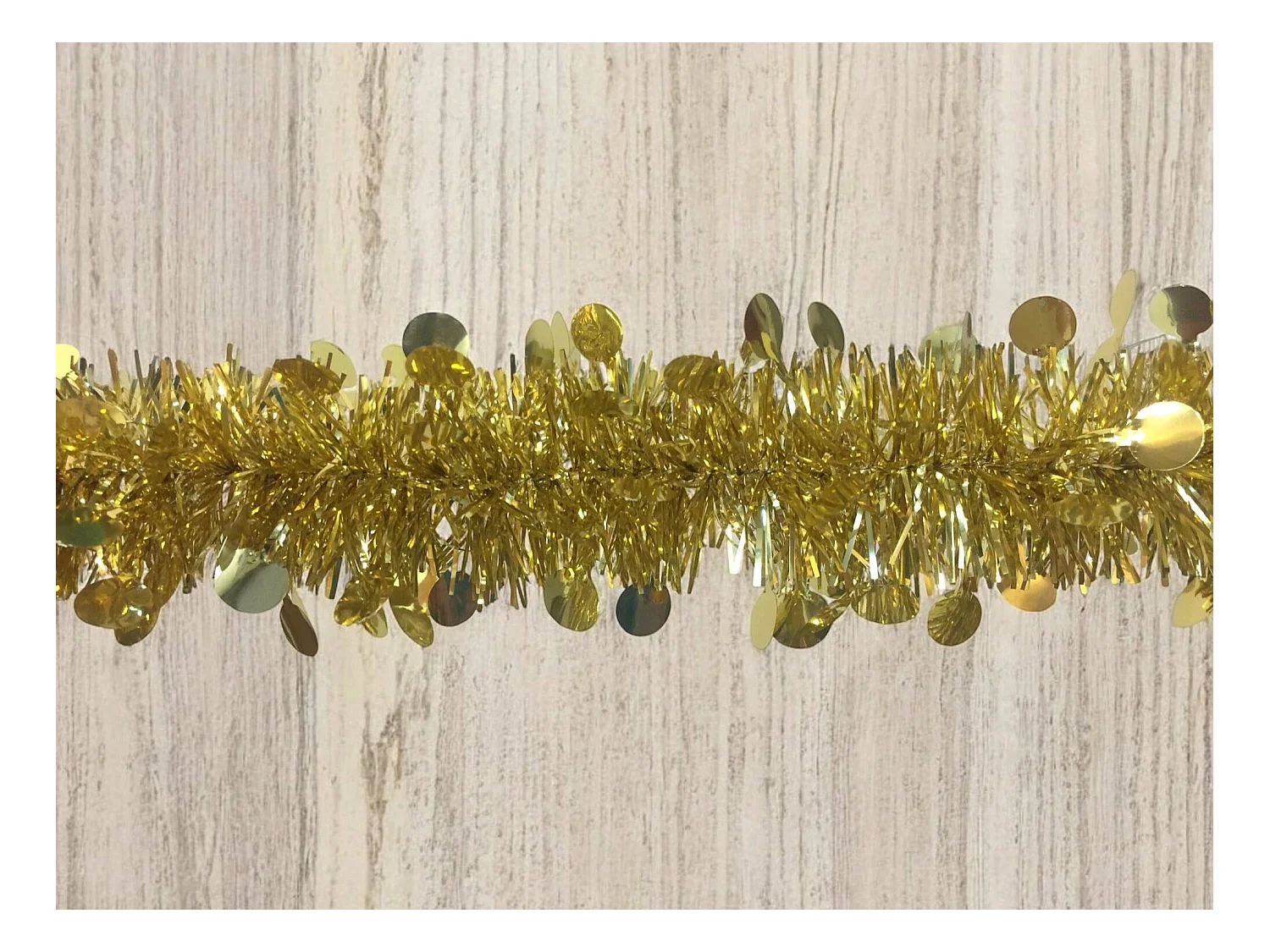 Décoration de Noël Dstrak, Ornement de Noël, Ornement de fête, Décoration festive, Made in Italy, 1000x8 h8 cm, Or
