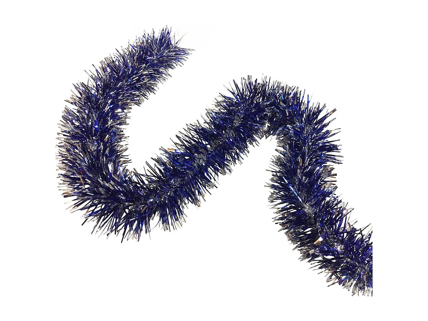 Decoração de Natal Dmccarth, Decoração de Natal, Enfeite de Natal, Decoração festiva, Fabricado em Itália, 1000x7 h7 cm, Azul e Prata