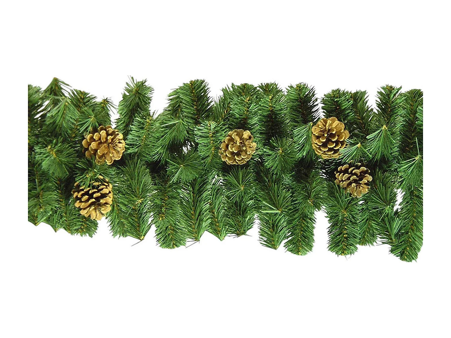 Décoration de Noël Dnore, Ornement de Noël, Ornement de fête, Décoration festive, Made in Italy, 275x28 h28 cm, Vert