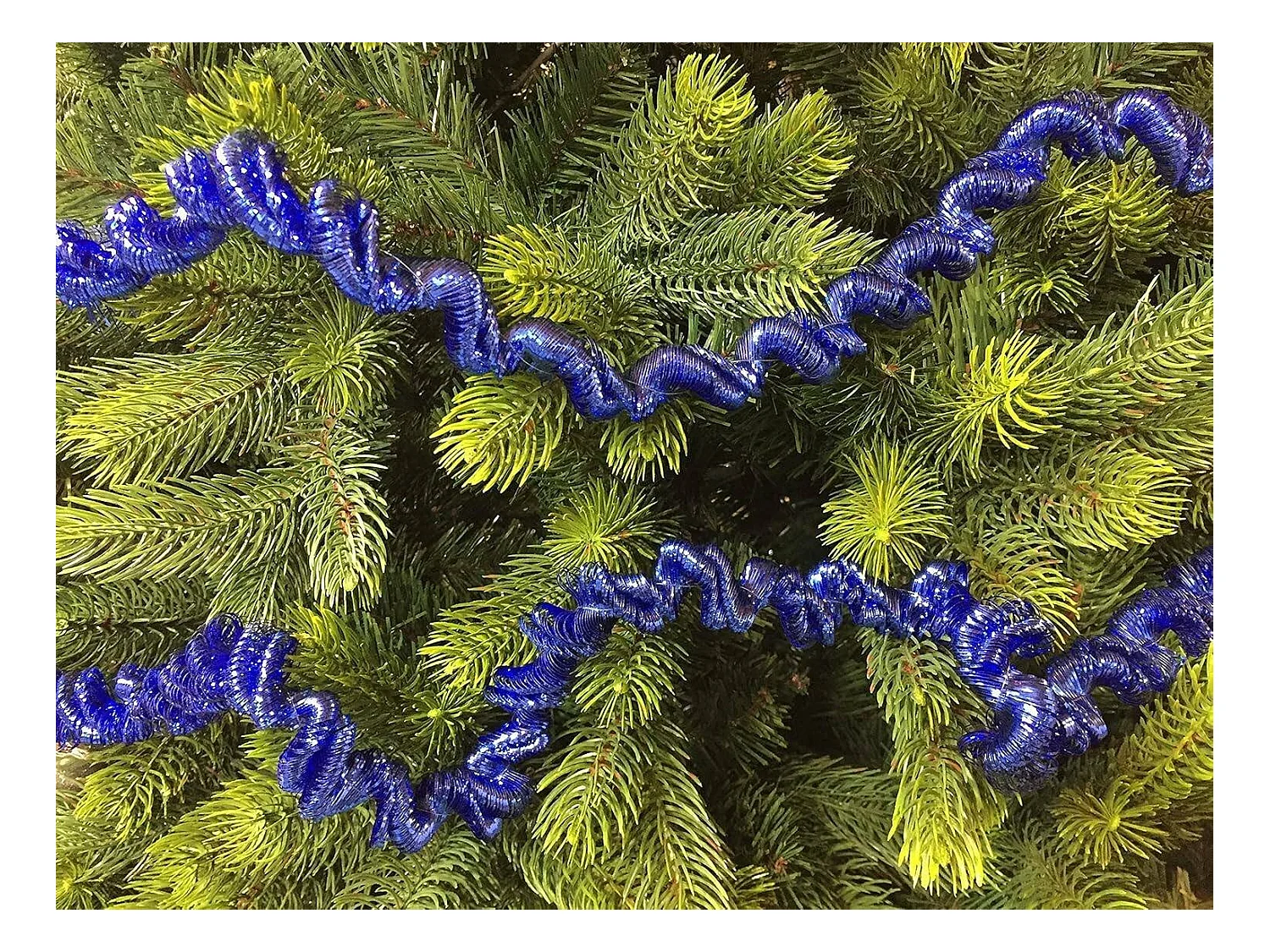 Décoration de Noël Ddunla, Ornement de Noël, Ornement de fête, Décoration festive, Made in Italy, 2000x7 h7 cm, Bleu