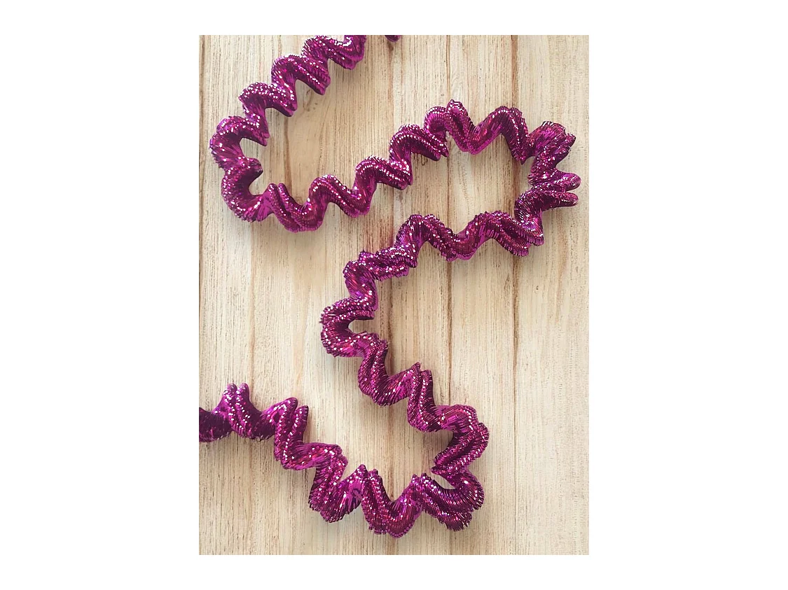 Décoration de Noël Ddunla, Ornement de Noël, Ornement de fête, Décoration festive, Made in Italy, 2000x7 h7 cm, Fuchsia