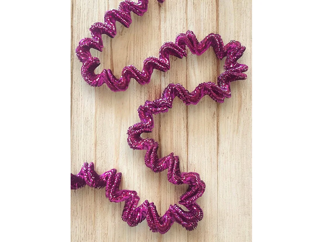 Décoration de Noël Ddunla, Ornement de Noël, Ornement de fête, Décoration festive, Made in Italy, 2000x7 h7 cm, Fuchsia