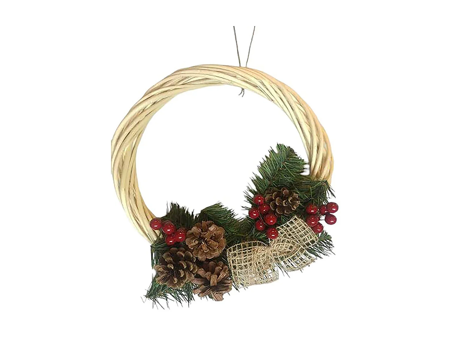 Dgreyserma Decoração de Natal, Decoração de Natal, Enfeite de Natal, Decoração festiva, Fabricado em Itália, 30x30 h3 cm, Verde e Amarelo