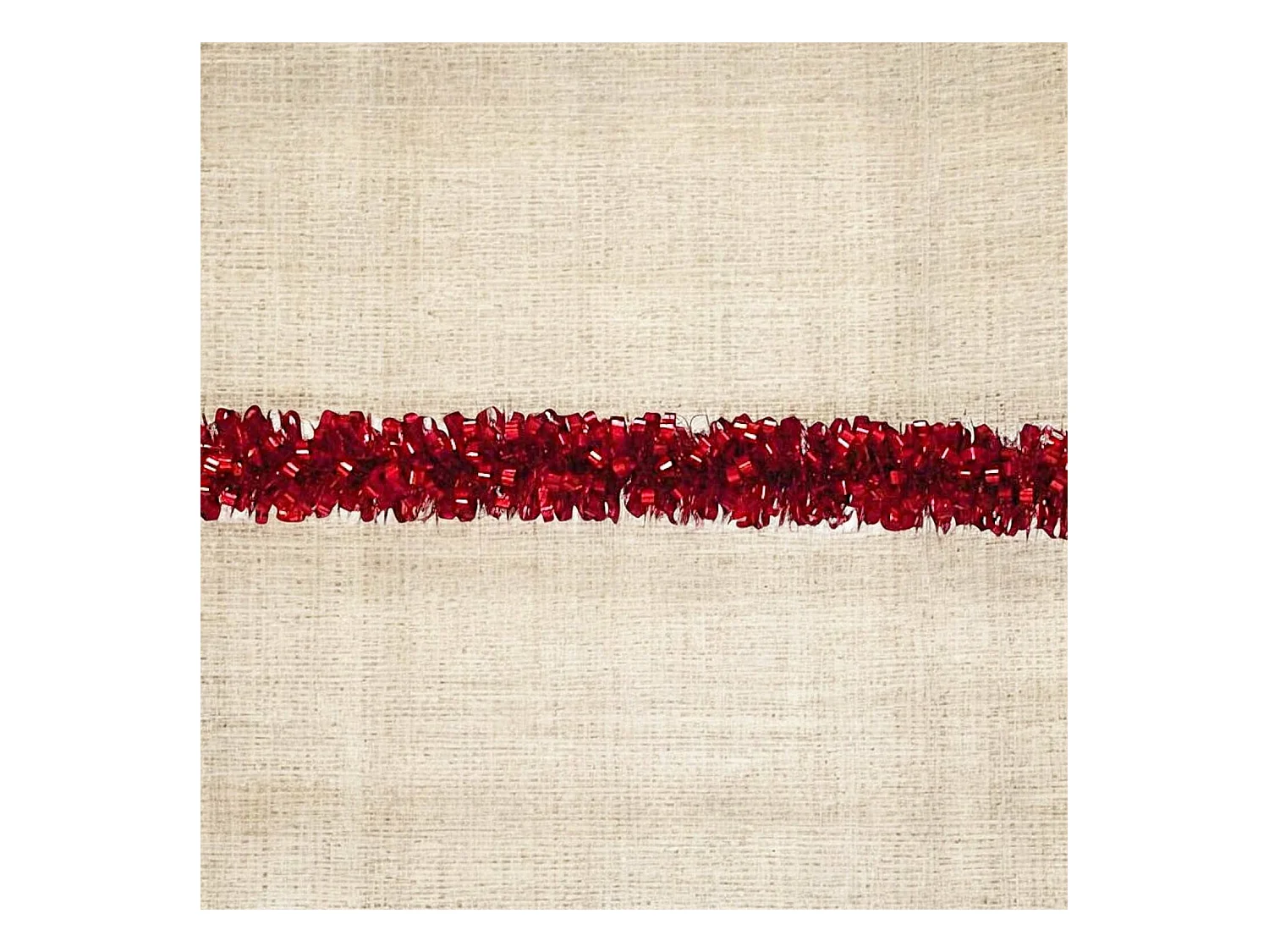 Décoration de Noël Dthoma, Ornement de Noël, Ornement de fête, Décoration festive, Made in Italy, 1000x8 h8 cm, Rouge