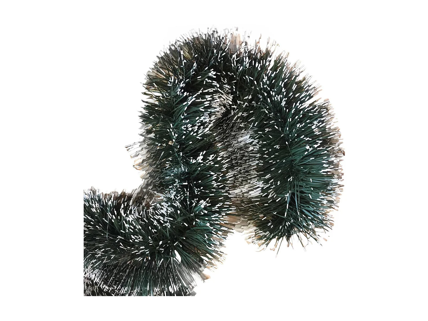 Décoration de Noël Ddavi, Ornement de Noël, Ornement de fête, Décoration festive, Made in Italy, 1000x10 h10 cm, Vert et Blanc