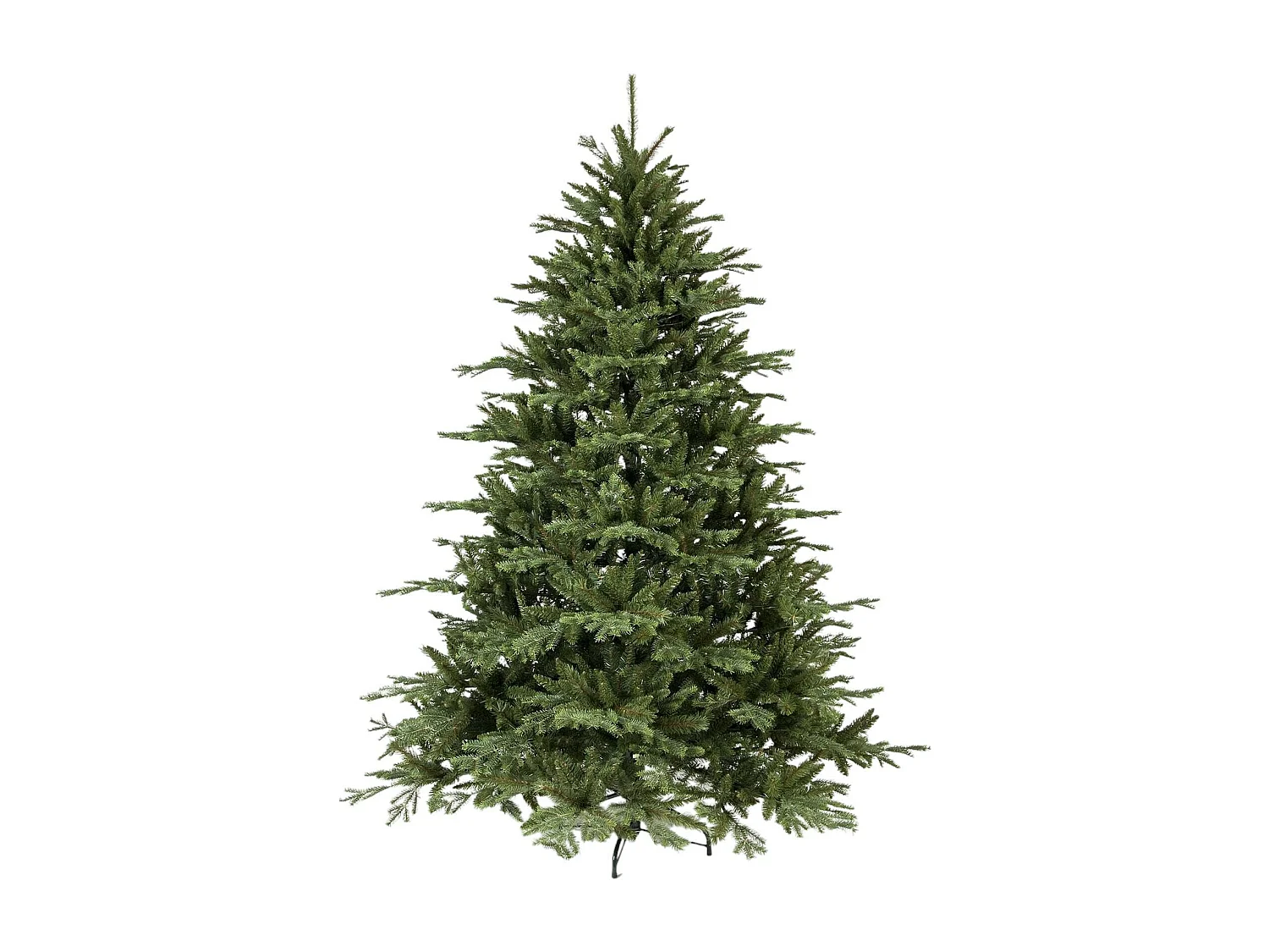 Sapin de Noël 150 cm Snowflake, Pin artificiel, Arbre à effet réel, Sapin de Noël, 124x124 h150 cm, Vert