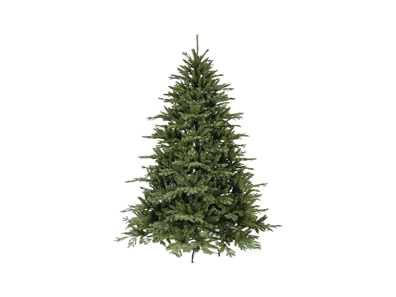 Sapin de Noël 150 cm Snowflake, Pin artificiel, Arbre à effet réel, Sapin de Noël, 124x124 h150 cm, Vert