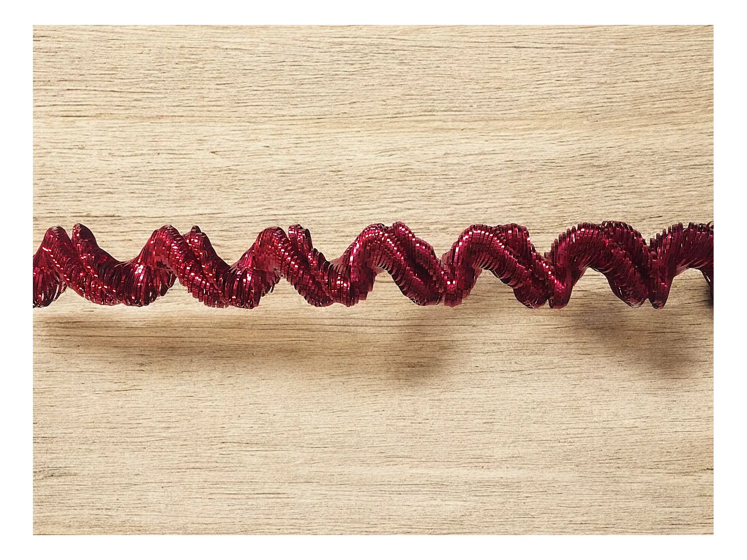 Décoration de Noël Ddunla, Ornement de Noël, Ornement de fête, Décoration festive, Made in Italy, 2000x7 h7 cm, Rouge