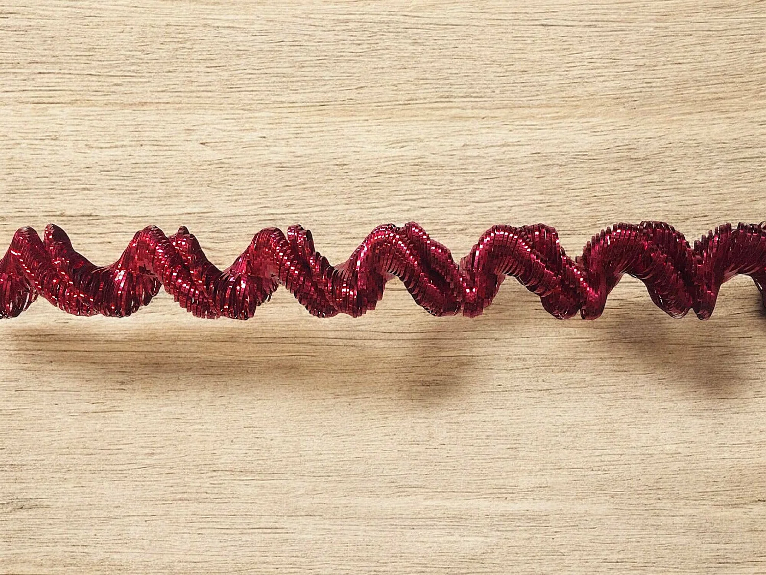 Décoration de Noël Ddunla, Ornement de Noël, Ornement de fête, Décoration festive, Made in Italy, 2000x7 h7 cm, Rouge