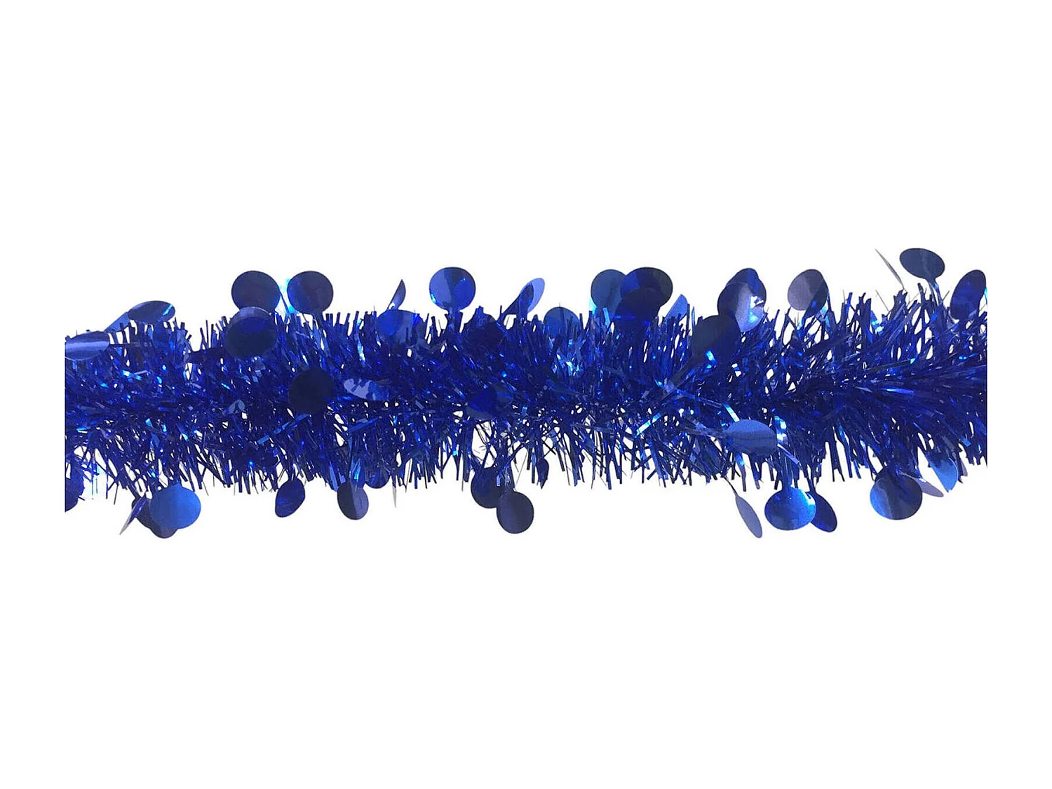 Dstrak Kerstdecoratie, Kerstdecoratie, Kerstornament, Feestelijke decoratie, Made in Italy, 1000x8 h8 cm, Blauw