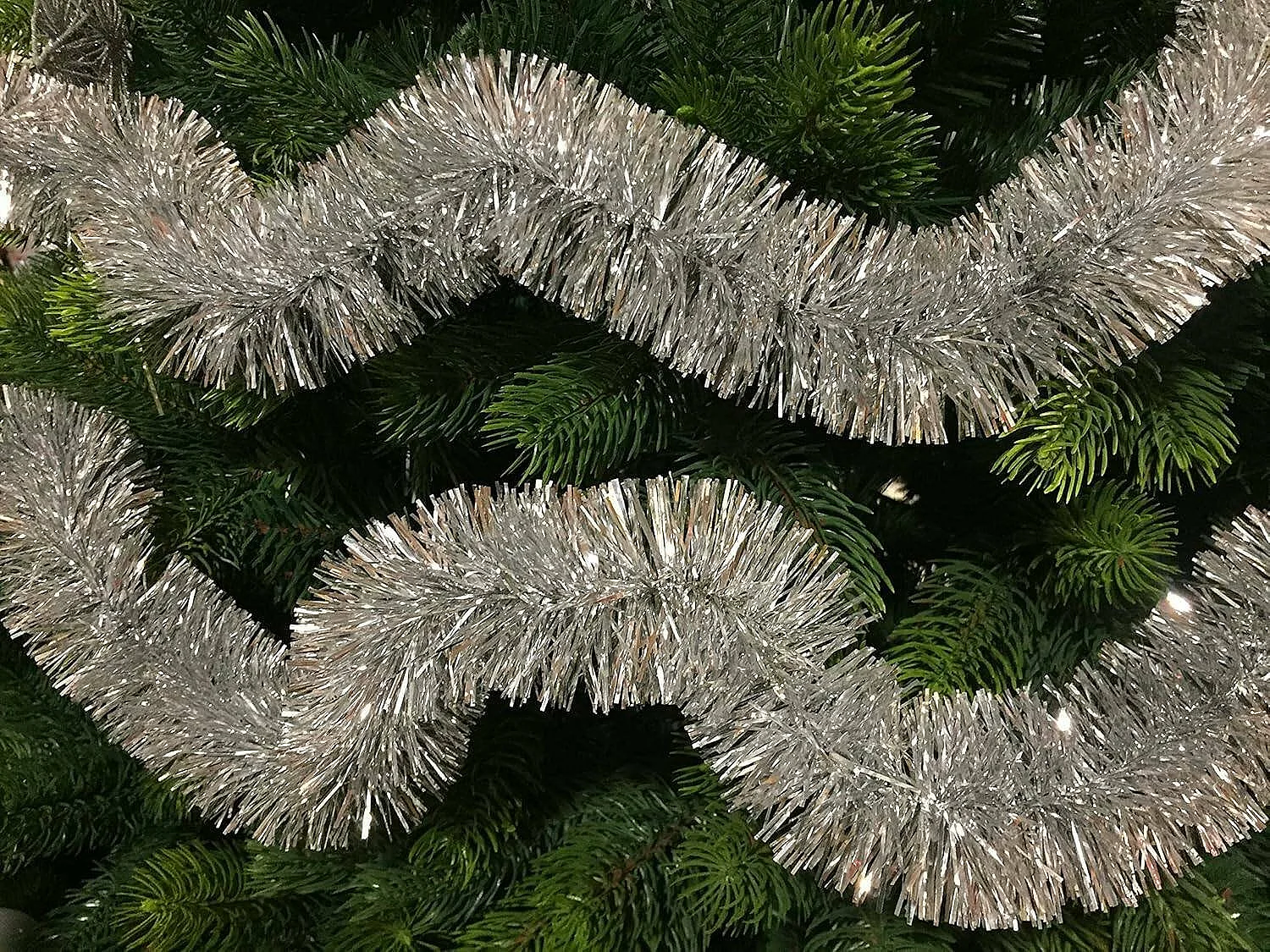 Décoration de Noël Dros, Ornement de Noël, Ornement de fête, Décoration festive, Made in Italy, 1000x8 h8 cm, Argent
