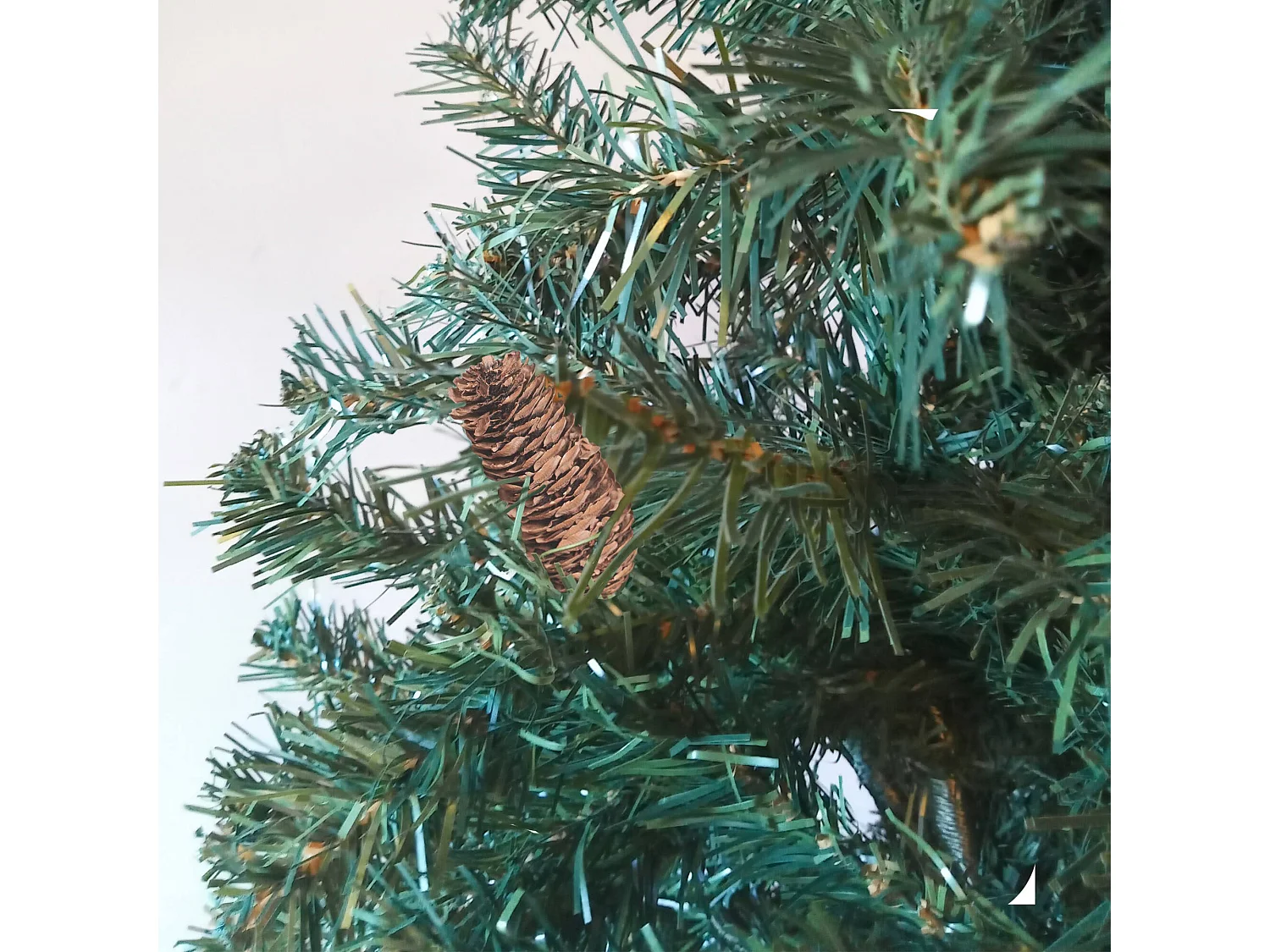 Sapin de Noël 180 cm Silent Night, Pin artificiel, Arbre à effet réel, Sapin de Noël, 122x122 h180 cm, Vert