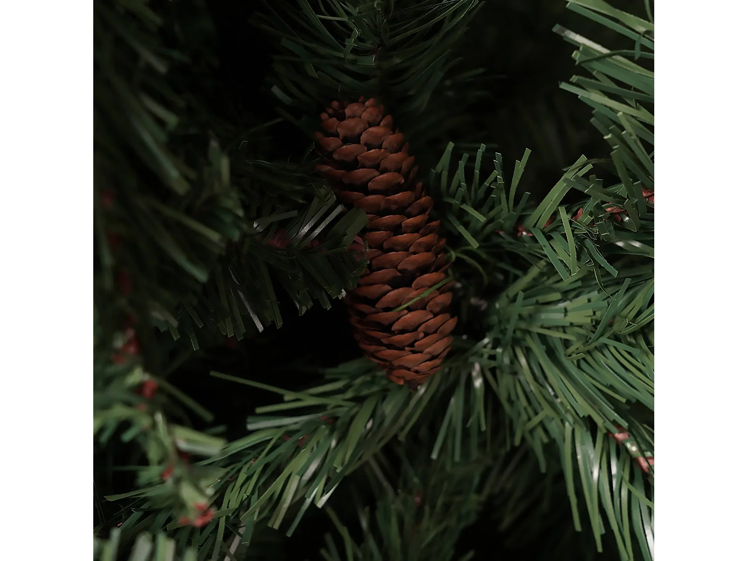 Sapin de Noël 180 cm Silent Night, Pin artificiel, Arbre à effet réel, Sapin de Noël, 122x122 h180 cm, Vert