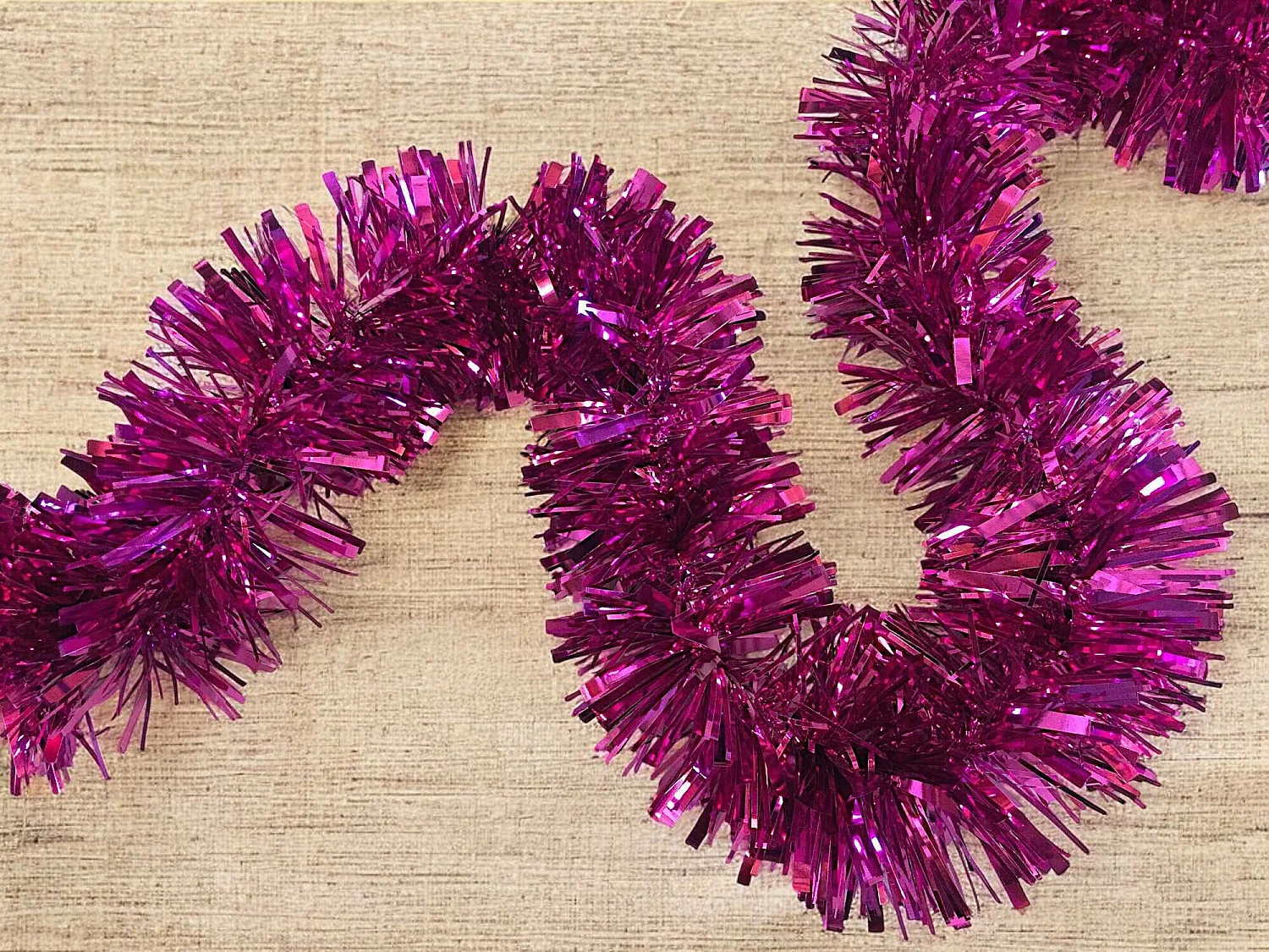 Décoration de Noël Dhatto, Ornement de Noël, Ornement de fête, Décoration festive, Made in Italy, 1000x8 h8 cm, Fuchsia