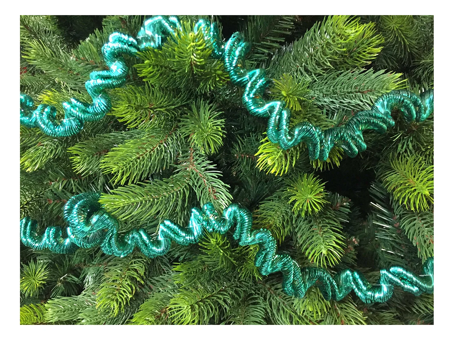 Décoration de Noël Ddunla, Ornement de Noël, Ornement de fête, Décoration festive, Made in Italy, 2000x7 h7 cm, Vert