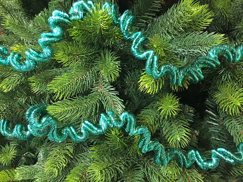 Decoración de Navidad Ddunla, Adorno navideño, Ornamento de Navidad, Decoración festiva, Made in Italy, 2000x7 h7 cm, Verde