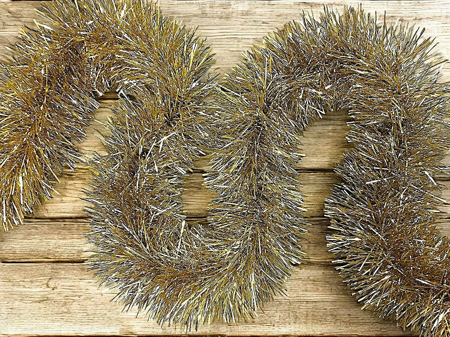 Dconner Kerstdecoratie, Kerstdecoratie, Kerstornament, Feestelijke decoratie, Made in Italy, 500x15 h15 cm, Goud