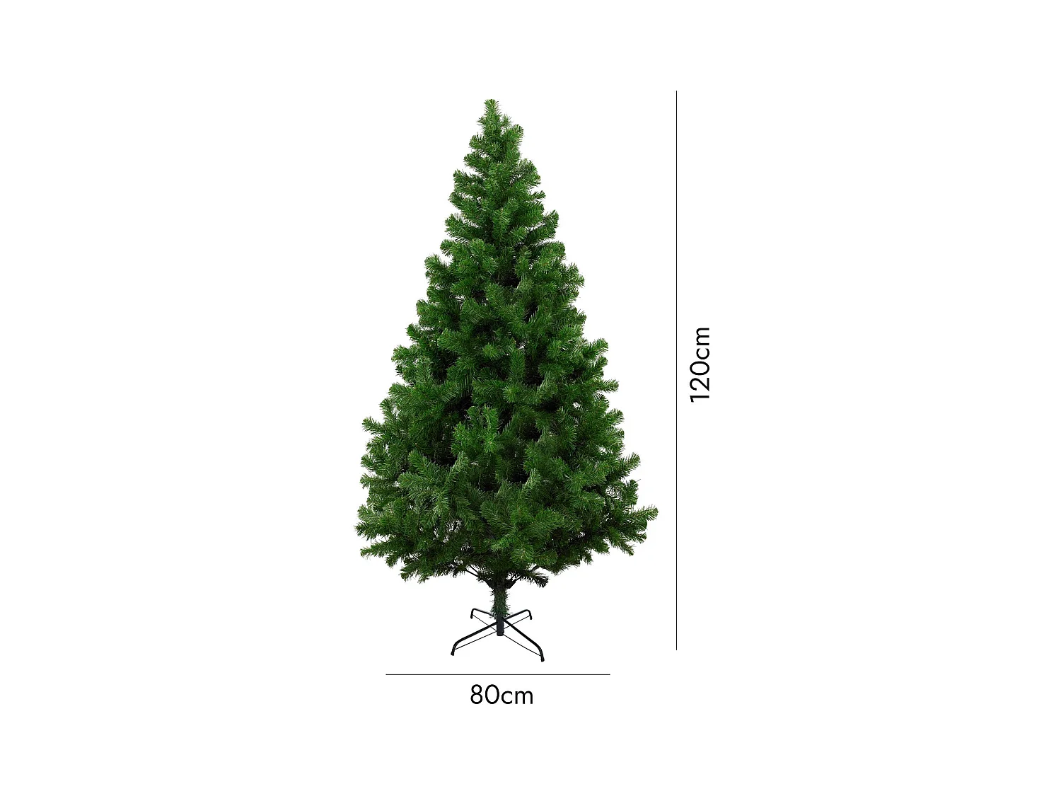 Weihnachtsbaum 120 cm Evergreen, Künstliche Kiefer, Realistischer Baum, Tannenbaum, 70x70 h120 cm, Grün