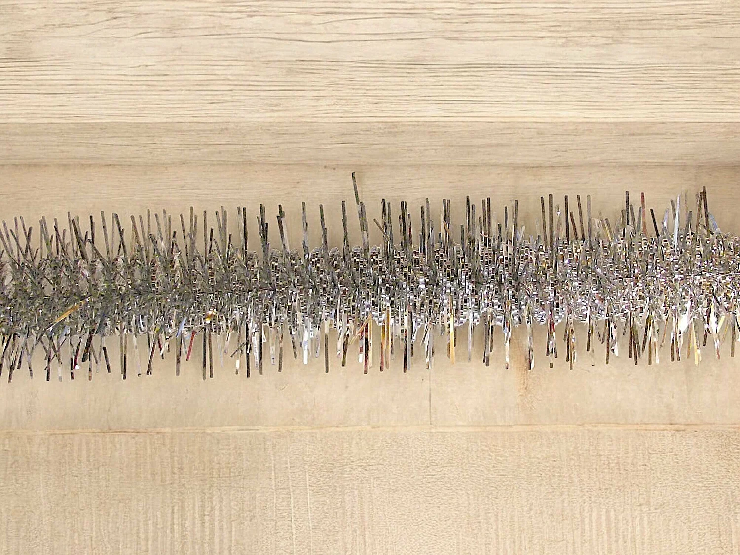 Décoration de Noël Dhu, Ornement de Noël, Ornement de fête, Décoration festive, Made in Italy, 2000x7 h7 cm, Argent