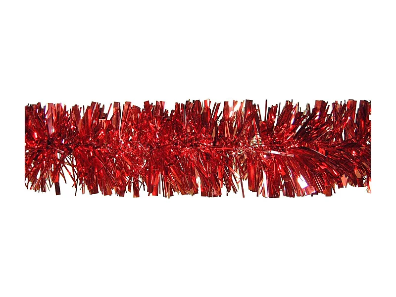 Décoration de Noël Dhatto, Ornement de Noël, Ornement de fête, Décoration festive, Made in Italy, 1000x8 h8 cm, Rouge
