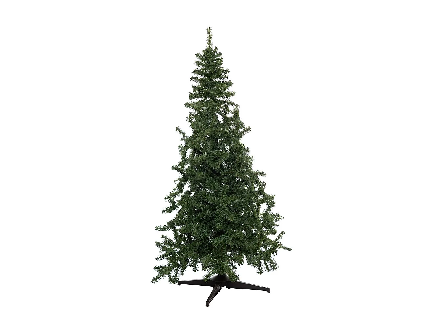Albero di Natale 180 cm Jingles, 48 Rami Made in Italy, 180h cm Verde