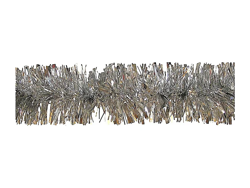 Décoration de Noël Dhatto, Ornement de Noël, Ornement de fête, Décoration festive, Made in Italy, 1000x8 h8 cm, Argent