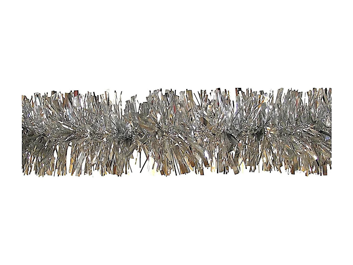 Decoración de Navidad Dhatto, Adorno navideño, Ornamento de Navidad, Decoración festiva, Made in Italy, 1000x8 h8 cm, Plata