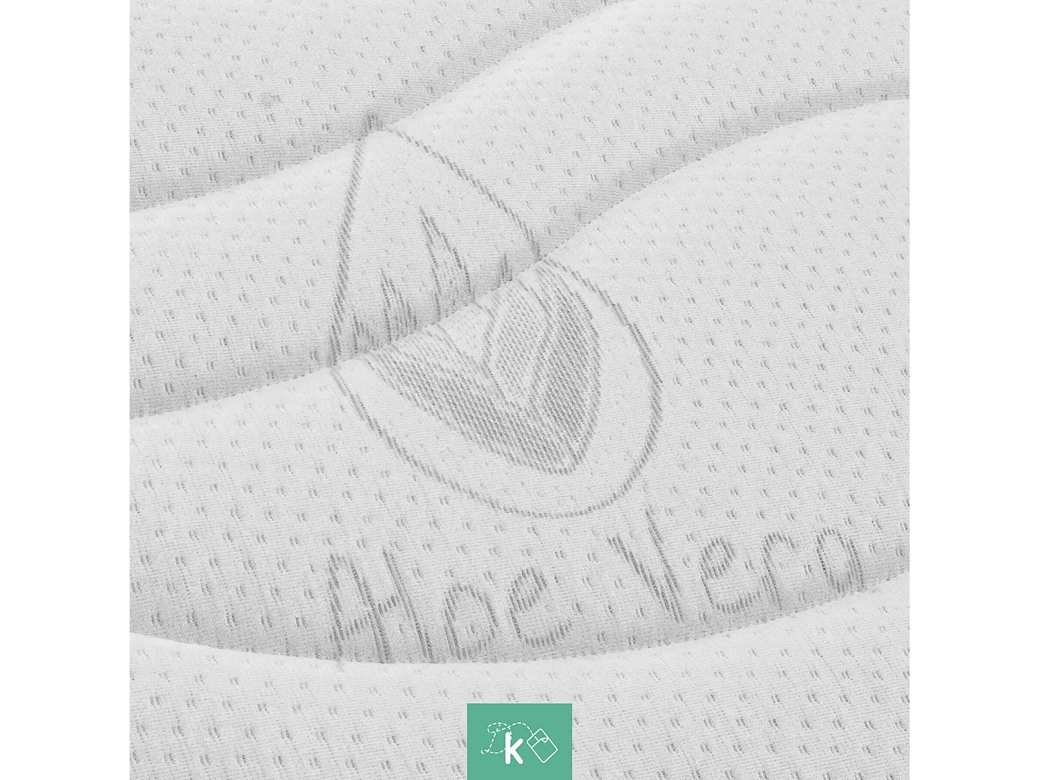 Colchón Látex 90 x 190 cm Funda Aloe Vera 100% Látex Altura +/- 20 cm