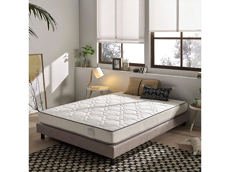 Colchón Ortopédico 135 x 200 cm Reversible Tejido Damasco Altura +/- 15 cm