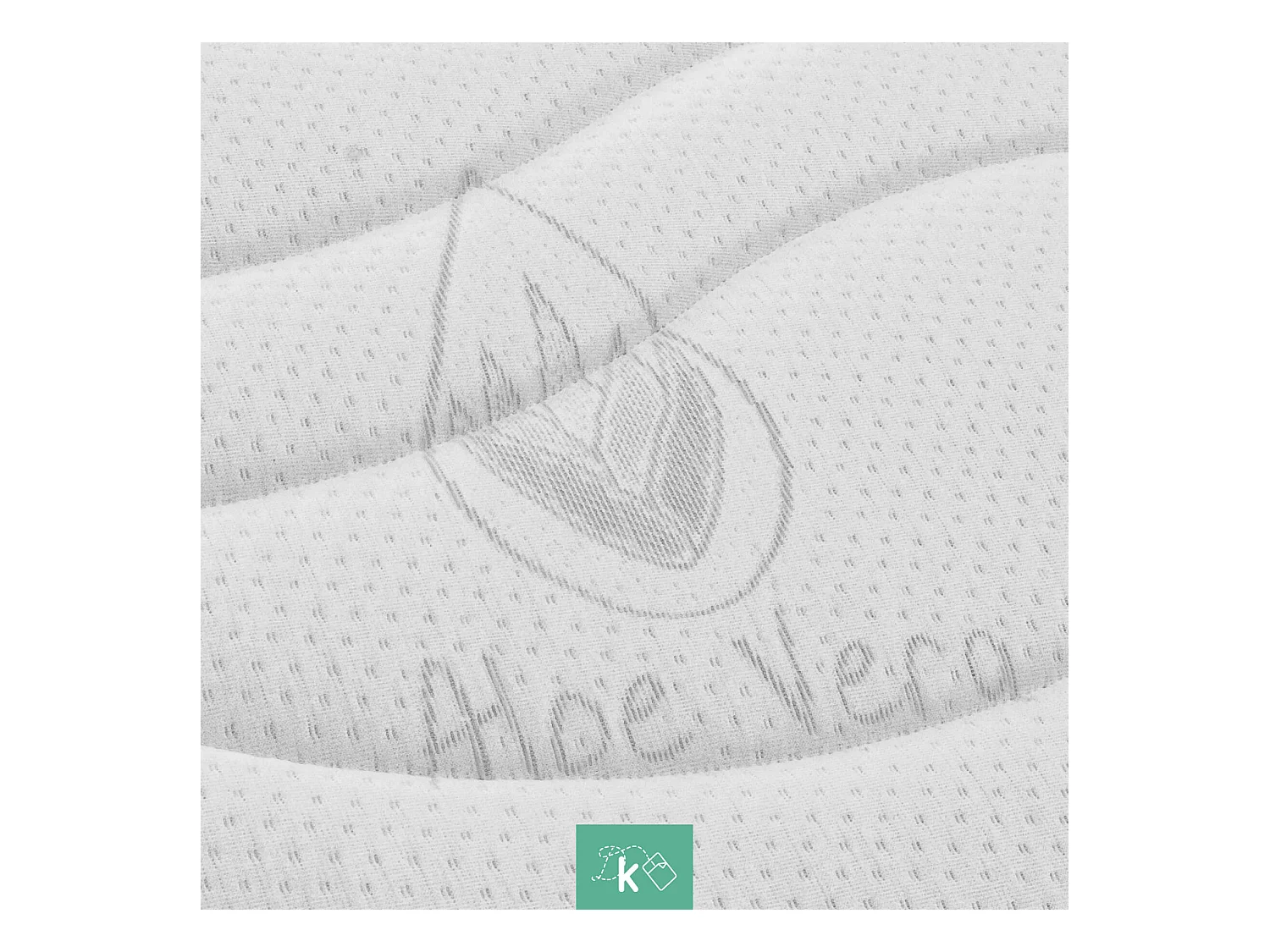 Colchón Látex 160 x 200 cm Funda Aloe Vera 100% Látex Altura +/- 17 cm