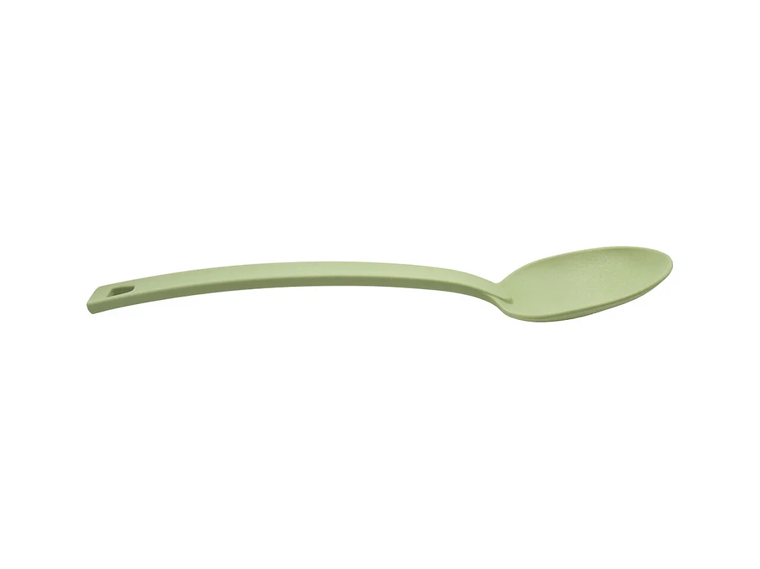 Cuillère en plastique vert pastel