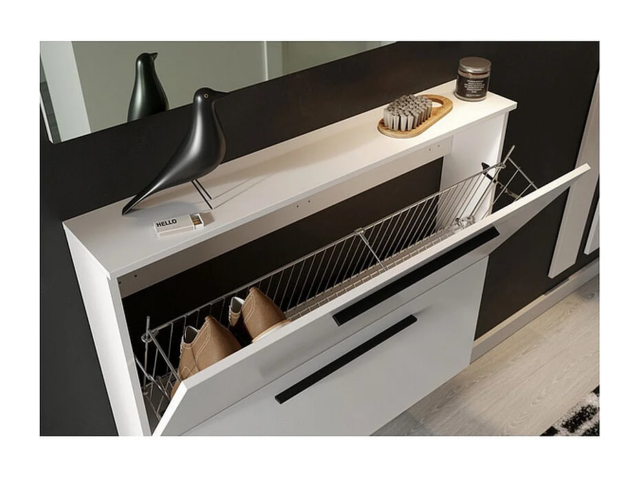 Scarpiera bianca extrapiatta 100cm TAO