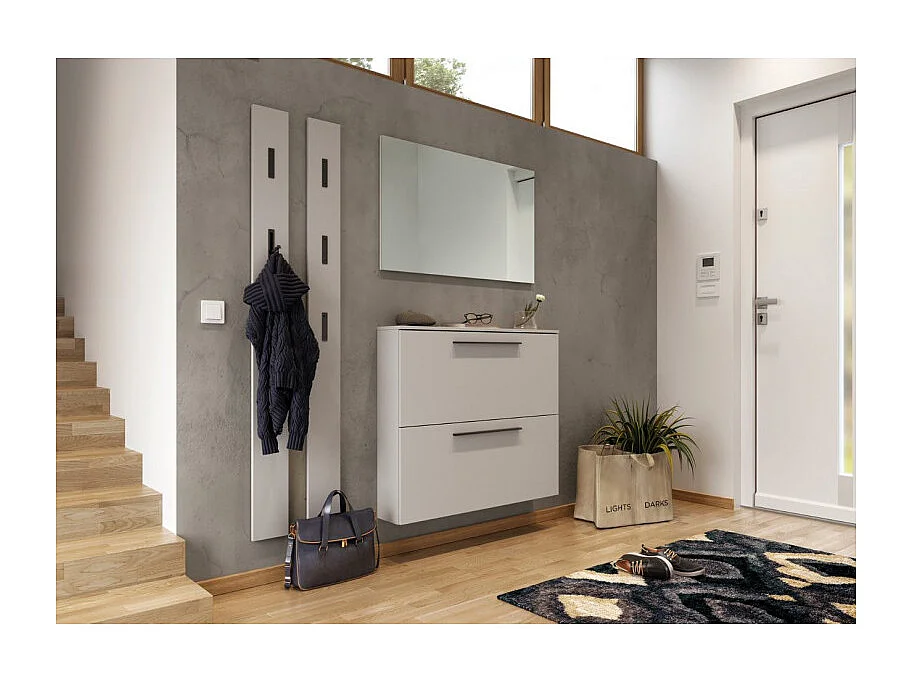 Scarpiera bianca extrapiatta 100cm TAO