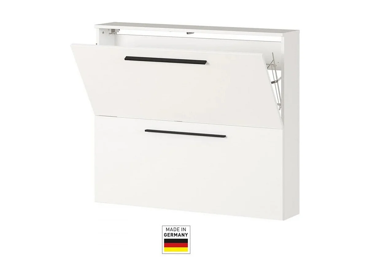 Meuble à suspendu chaussures extra plat Blanc 100cm TAO