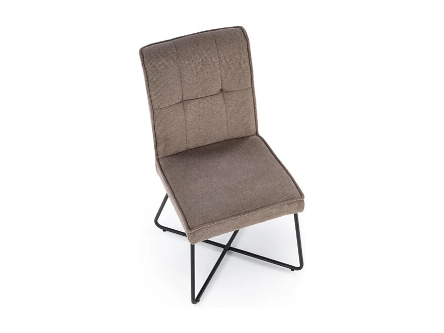 Silla de diseño de tela gris Karl