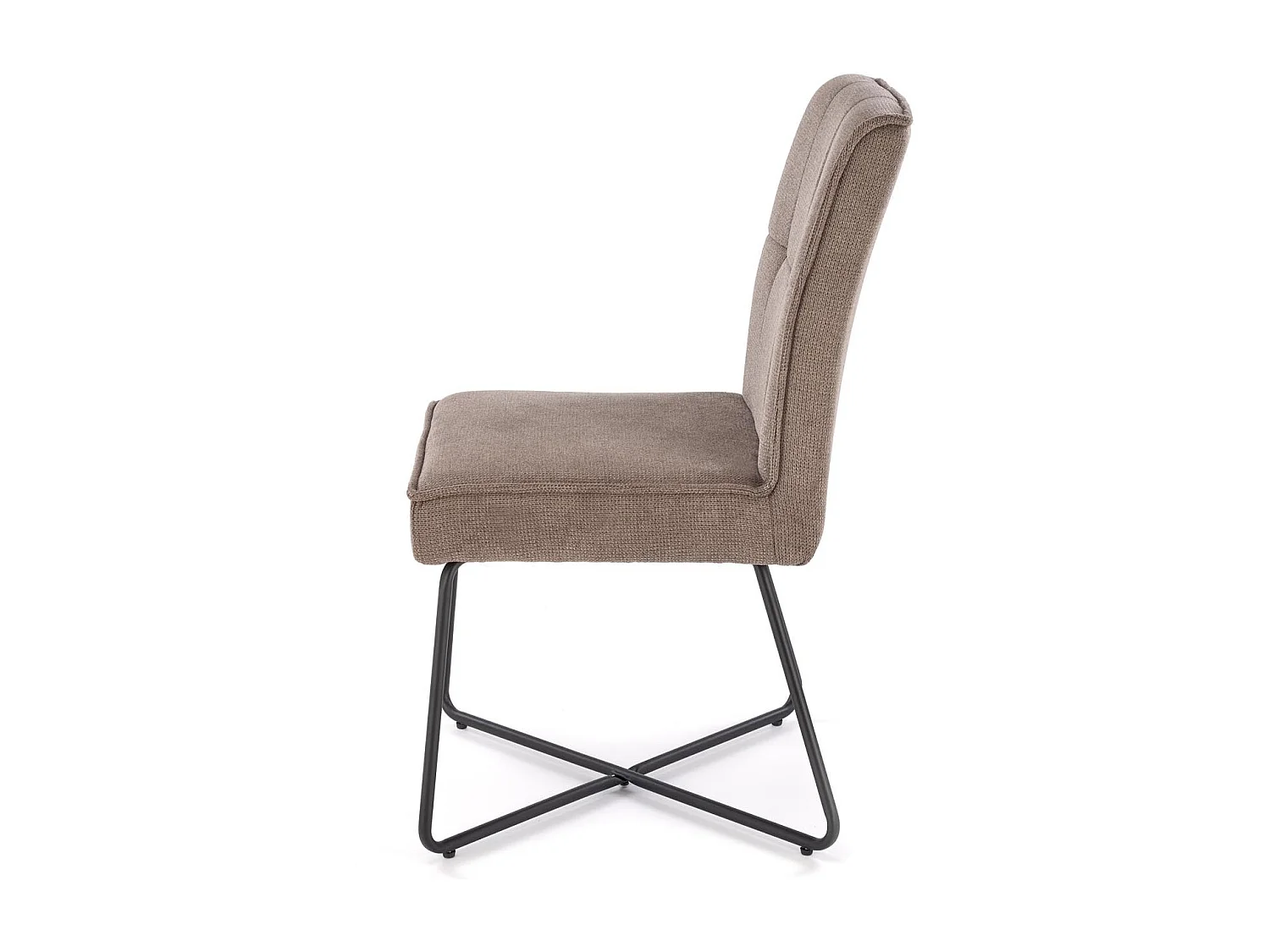 Silla de diseño de tela gris Karl