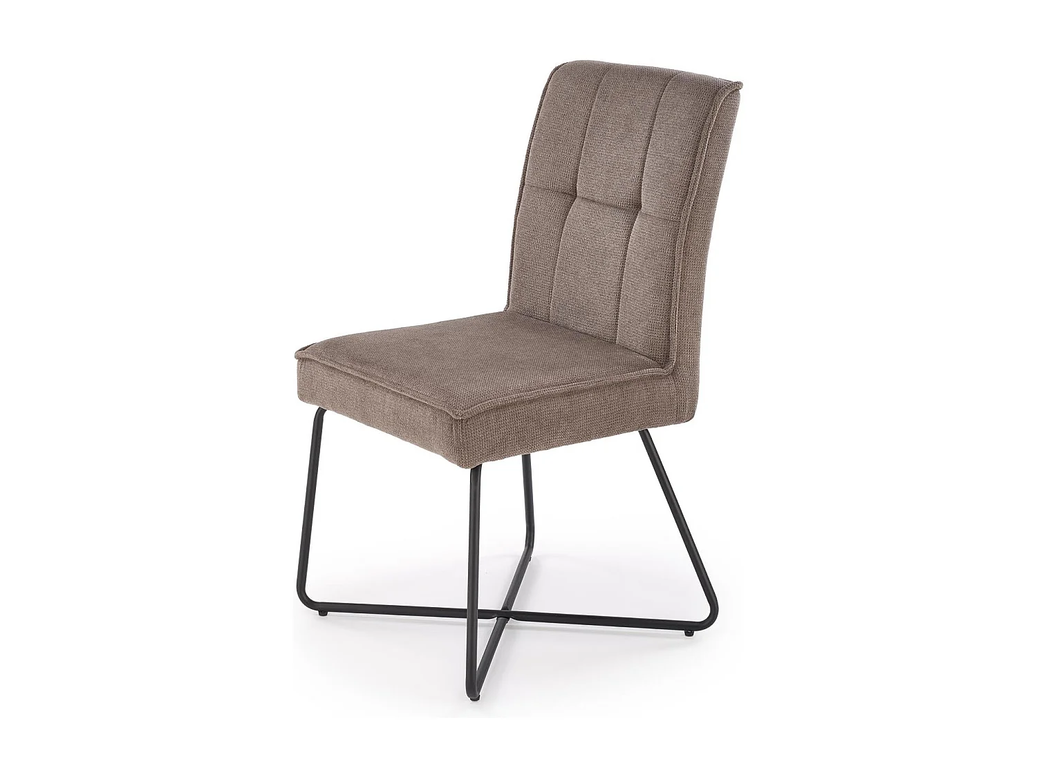 Silla de diseño de tela gris Karl