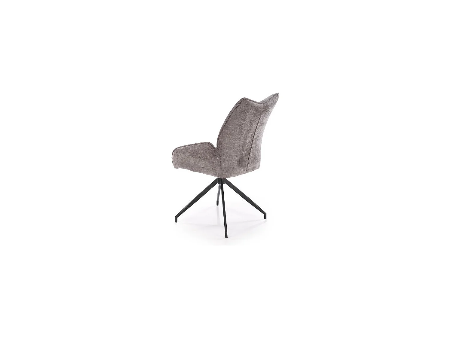 Chaise grise en tissu pivotante 360° Nadia