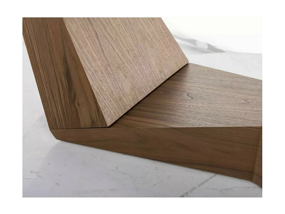 Tavolo da pranzo allungabile con piano in ceramica effetto marmo bianco Stunt