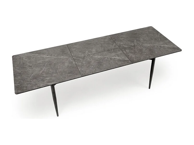 Mesa de comedor Karl extensible de mármol gris 180 - 260 cm