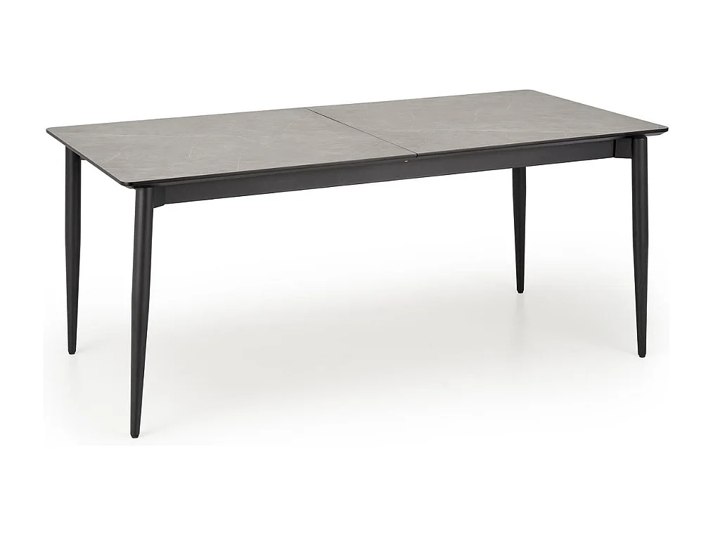 Table à manger extensible marbre gris 180 - 260 cm Karl