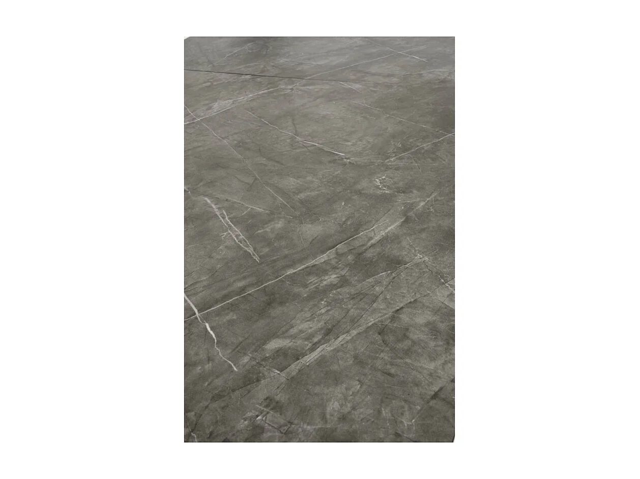 Table à manger extensible marbre gris 180 - 260 cm Karl
