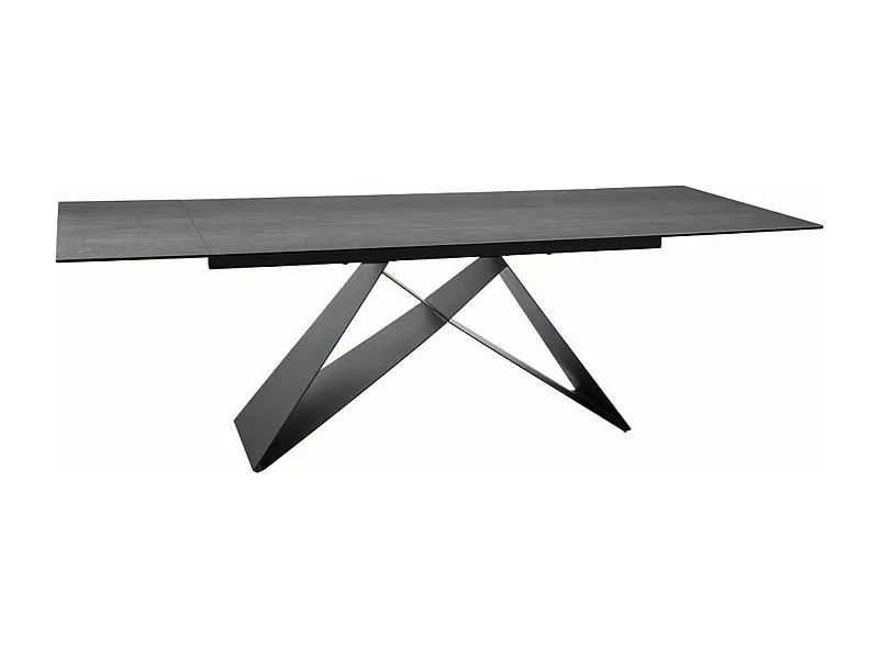 Table à manger design 160 - 240 cm céramique effet béton Pietra di Savoia Holly