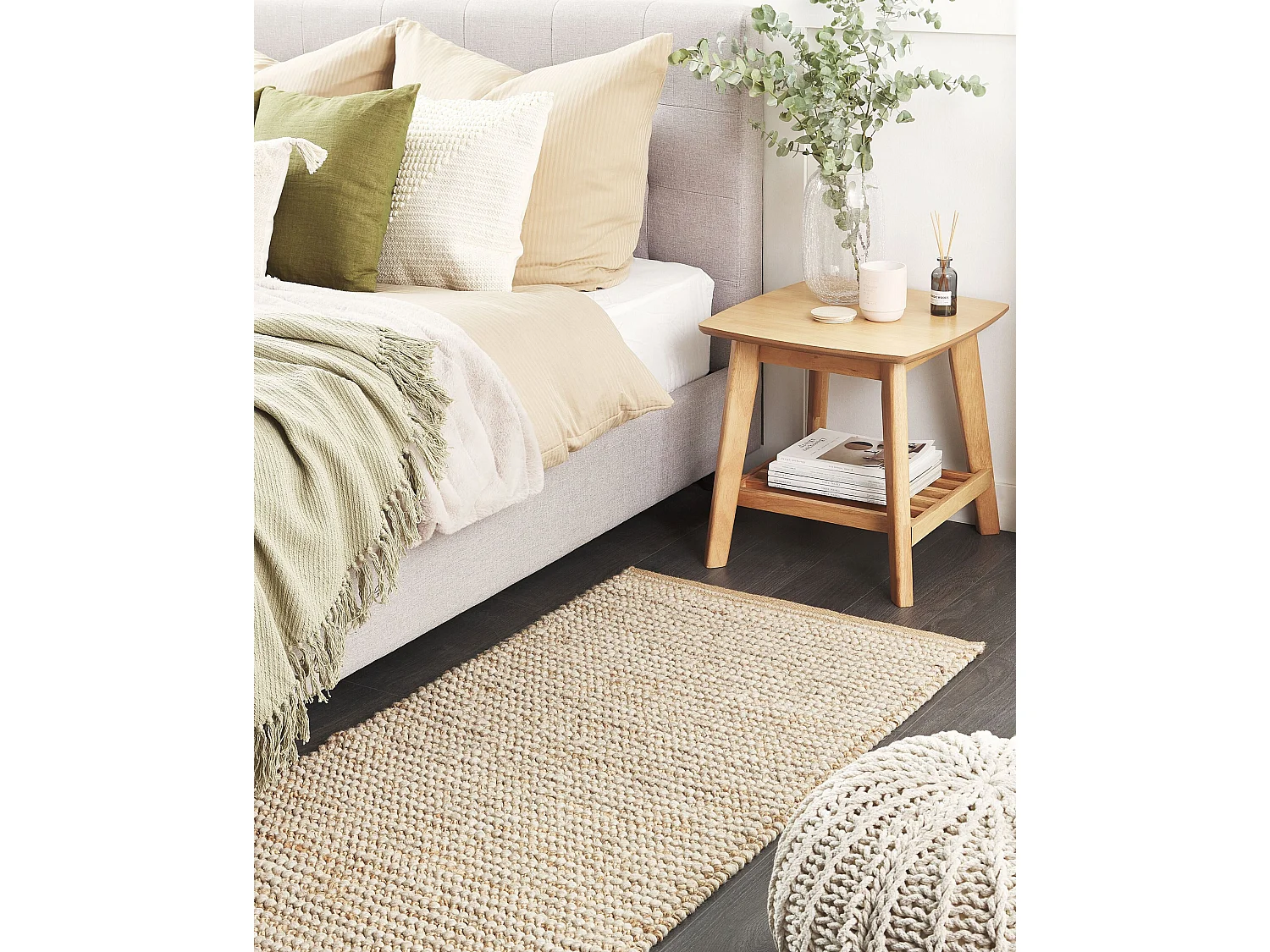 Tapis BANOO Beige clair 80 x 150 cm Laine