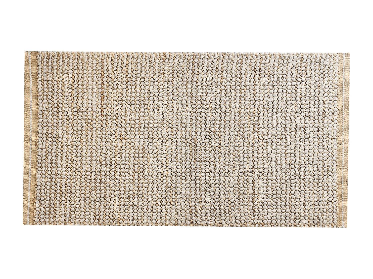 Tapete de lã creme 80 x 150 cm BANOO