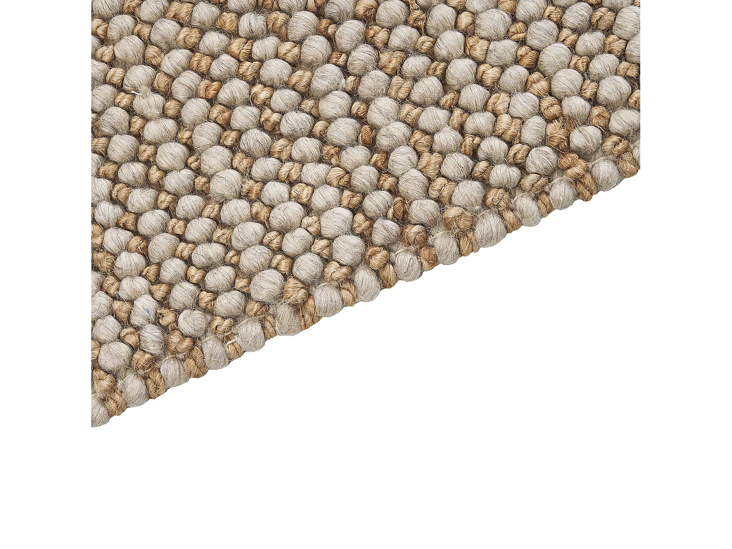 Tapete de lã creme 80 x 150 cm BANOO